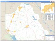 DeSoto County, LA <br /> Wall Map <br /> Zip Code <br /> Basic Style 2024 Map