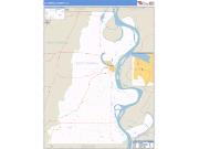 E. Carroll County, LA <br /> Wall Map <br /> Zip Code <br /> Basic Style 2024 Map
