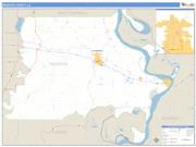Madison County, LA <br /> Wall Map <br /> Zip Code <br /> Basic Style 2024 Map