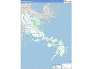 Plaquemines County, LA <br /> Wall Map <br /> Zip Code <br /> Basic Style 2024 Map