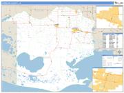 Vermilion County, LA <br /> Wall Map <br /> Zip Code <br /> Basic Style 2024 Map