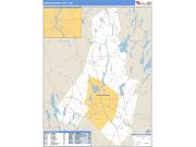 Androscoggin County, ME <br /> Wall Map <br /> Zip Code <br /> Basic Style 2024 Map