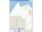Aroostook County, ME <br /> Wall Map <br /> Zip Code <br /> Basic Style 2024 Map