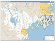 Cumberland County, ME <br /> Wall Map <br /> Zip Code <br /> Basic Style 2024 Map