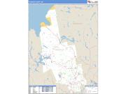 Franklin County, ME <br /> Wall Map <br /> Zip Code <br /> Basic Style 2024 Map