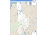Oxford County, ME <br /> Wall Map <br /> Zip Code <br /> Basic Style 2024 Map