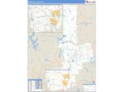 Penobscot County, ME <br /> Wall Map <br /> Zip Code <br /> Basic Style 2024 Map