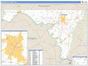 Washington County, MD <br /> Wall Map <br /> Zip Code <br /> Basic Style 2024 Map
