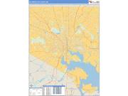Baltimore City County, MD <br /> Wall Map <br /> Zip Code <br /> Basic Style 2024 Map