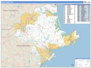 Essex County, MA <br /> Wall Map <br /> Zip Code <br /> Basic Style 2024 Map