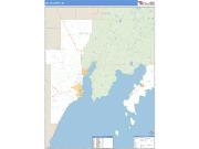 Delta County, MI <br /> Wall Map <br /> Zip Code <br /> Basic Style 2024 Map