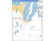 Grand Traverse County, MI <br /> Wall Map <br /> Zip Code <br /> Basic Style 2024 Map