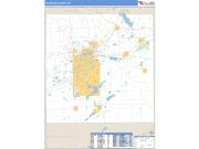 Kalamazoo County, MI <br /> Wall Map <br /> Zip Code <br /> Basic Style 2024 Map