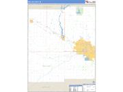 Midland County, MI <br /> Wall Map <br /> Zip Code <br /> Basic Style 2024 Map