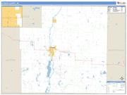 Otsego County, MI <br /> Wall Map <br /> Zip Code <br /> Basic Style 2024 Map