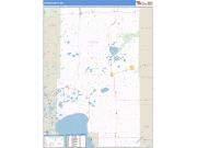Aitkin County, MN <br /> Wall Map <br /> Zip Code <br /> Basic Style 2024 Map