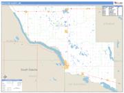 Big Stone County, MN <br /> Wall Map <br /> Zip Code <br /> Basic Style 2024 Map