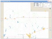 Cottonwood County, MN <br /> Wall Map <br /> Zip Code <br /> Basic Style 2024 Map