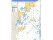 Crow Wing County, MN <br /> Wall Map <br /> Zip Code <br /> Basic Style 2024 Map