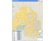 Hennepin County, MN <br /> Wall Map <br /> Zip Code <br /> Basic Style 2024 Map