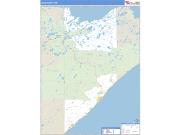 Lake County, MN <br /> Wall Map <br /> Zip Code <br /> Basic Style 2024 Map