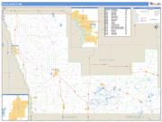 Polk County, MN <br /> Wall Map <br /> Zip Code <br /> Basic Style 2024 Map