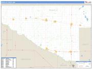 Renville County, MN <br /> Wall Map <br /> Zip Code <br /> Basic Style 2024 Map