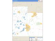 Rice County, MN <br /> Wall Map <br /> Zip Code <br /> Basic Style 2024 Map