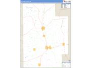 Calhoun County, MS <br /> Wall Map <br /> Zip Code <br /> Basic Style 2024 Map