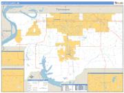 DeSoto County, MS <br /> Wall Map <br /> Zip Code <br /> Basic Style 2024 Map