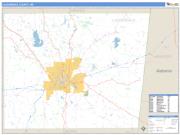 Lauderdale County, MS <br /> Wall Map <br /> Zip Code <br /> Basic Style 2024 Map