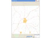 Leake County, MS <br /> Wall Map <br /> Zip Code <br /> Basic Style 2024 Map
