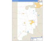 Leflore County, MS <br /> Wall Map <br /> Zip Code <br /> Basic Style 2024 Map