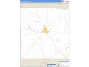 Neshoba County, MS <br /> Wall Map <br /> Zip Code <br /> Basic Style 2024 Map