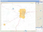 Oktibbeha County, MS <br /> Wall Map <br /> Zip Code <br /> Basic Style 2024 Map