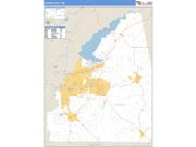 Rankin County, MS <br /> Wall Map <br /> Zip Code <br /> Basic Style 2024 Map