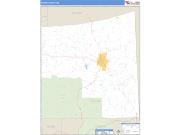 Wayne County, MS <br /> Wall Map <br /> Zip Code <br /> Basic Style 2024 Map
