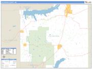 Yalobusha County, MS <br /> Wall Map <br /> Zip Code <br /> Basic Style 2024 Map