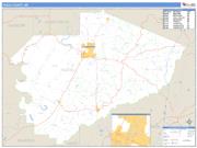 Yazoo County, MS <br /> Wall Map <br /> Zip Code <br /> Basic Style 2024 Map