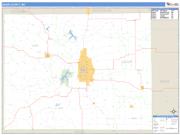 Adair County, MO <br /> Wall Map <br /> Zip Code <br /> Basic Style 2024 Map