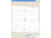 Bates County, MO <br /> Wall Map <br /> Zip Code <br /> Basic Style 2024 Map