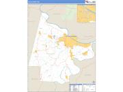 Cole County, MO <br /> Wall Map <br /> Zip Code <br /> Basic Style 2024 Map