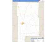 Dallas County, MO <br /> Wall Map <br /> Zip Code <br /> Basic Style 2024 Map