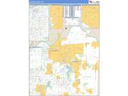 Jackson County, MO <br /> Wall Map <br /> Zip Code <br /> Basic Style 2024 Map