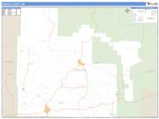 Oregon County, MO <br /> Wall Map <br /> Zip Code <br /> Basic Style 2024 Map