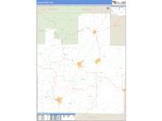 Texas County, MO <br /> Wall Map <br /> Zip Code <br /> Basic Style 2024 Map