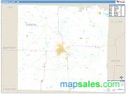 Vernon County, MO <br /> Wall Map <br /> Zip Code <br /> Basic Style 2024 Map