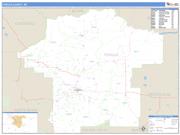 Fergus County, MT <br /> Wall Map <br /> Zip Code <br /> Basic Style 2024 Map
