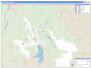 Flathead County, MT <br /> Wall Map <br /> Zip Code <br /> Basic Style 2024 Map