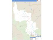 Lewis and Clark County, MT <br /> Wall Map <br /> Zip Code <br /> Basic Style 2024 Map